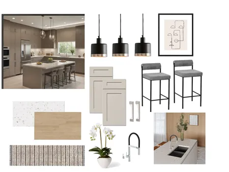 kitchen Interior Design Mood Board by Designer Ruby on Style Sourcebook