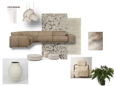 Living Room 6  Marconi - new bone colour.  shag chair Interior Design Mood Board by Sandra Chambers on Style Sourcebook