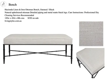 GEORGIA HALL BENCH Interior Design Mood Board by BeckieChamberlain on Style Sourcebook