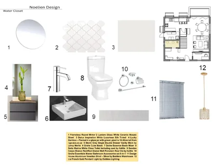 WaterCloset Interior Design Mood Board by Noelien on Style Sourcebook