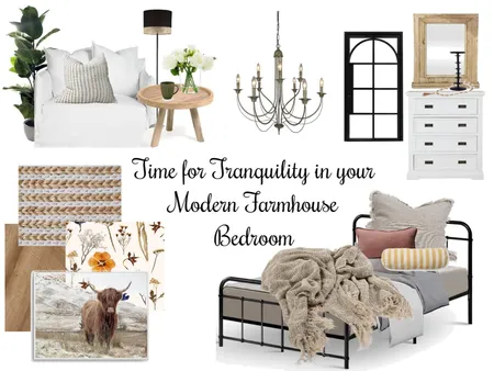 Room Specific Modern Farmhouse Bedroom Design Interior Design Mood Board by andreal@sasktel.net on Style Sourcebook