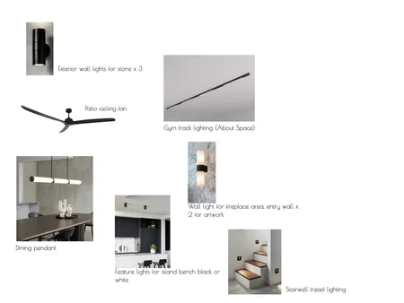 Brookwater lighting Interior Design Mood Board by lindsay@signaturepropertystyling.com.au on Style Sourcebook