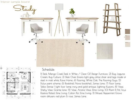 study Interior Design Mood Board by MurielHayward on Style Sourcebook