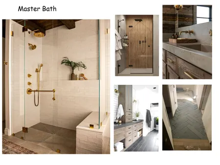 Cabin - Master Bath Interior Design Mood Board by SheriBauer on Style Sourcebook