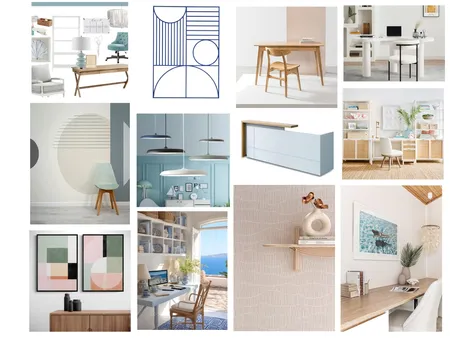 Coastal Home Office Interior Design Mood Board by iamdarius on Style Sourcebook