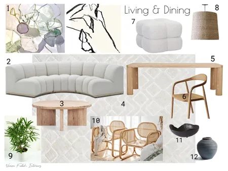 Living and Dining Sample Board Interior Design Mood Board by VivianF on Style Sourcebook