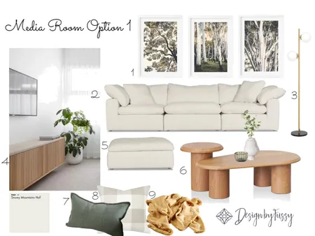 Media Room Option 1 Interior Design Mood Board by DesignbyFussy on Style Sourcebook