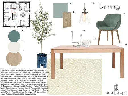 Maison D Dining Interior Design Mood Board by MAISONDAJEE on Style Sourcebook