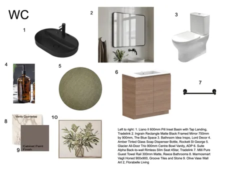 Water Closet Interior Design Mood Board by kiarasoto on Style Sourcebook