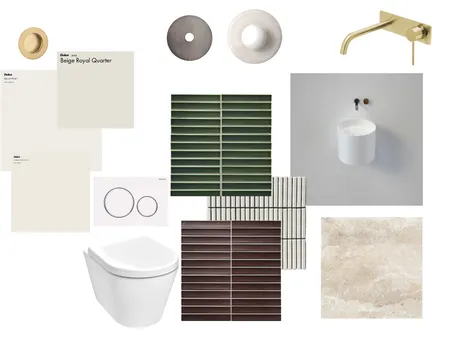 Powder room Interior Design Mood Board by BrittanyB on Style Sourcebook