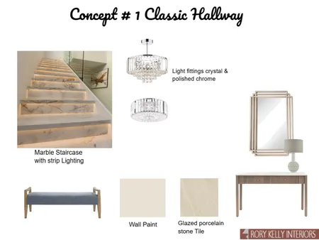Concept # 1 Classic Style Hallway Interior Design Mood Board by CarCallaghan on Style Sourcebook