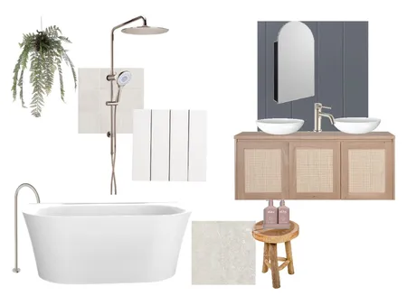 Coastal Bathroom Interior Design Mood Board by CasaDesigns