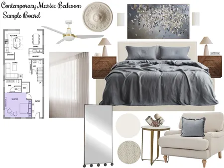 Master Bedroom Interior Design Mood Board by Nicole Williams