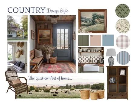 COUNTRY : Design Style Moodboard Interior Design Mood Board by Ivy Miles Styles on Style Sourcebook