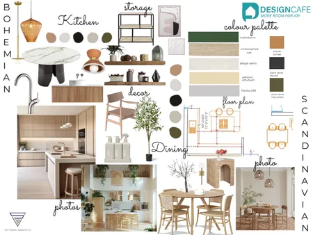 bohemian + Scandinavian Interior Design Mood Board by kanishka.sdcllp@outlook.com on Style Sourcebook