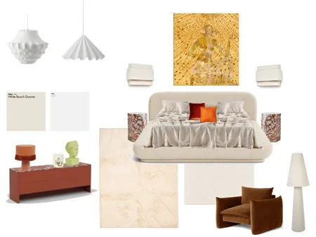 Luxury Bedroom Interior Design Mood Board by Milly Jennings