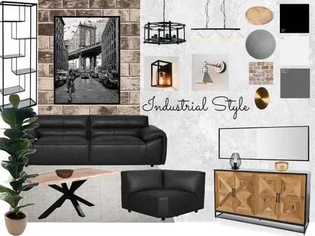 Industrial Interior Design Mood Board by fafazri on Style Sourcebook