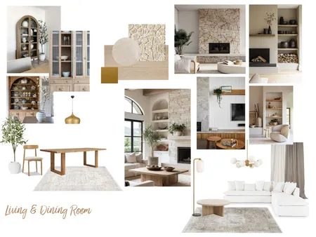 LIVING & DINING ROOM OLESYA Interior Design Mood Board by MariaFurgo on Style Sourcebook
