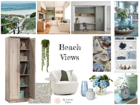 Beach Views Study Moodboard Interior Design Mood Board by LTaylor