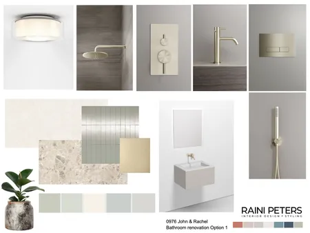 Bathroom John & Rachel set Interior Design Mood Board by hello@rainipeters.com on Style Sourcebook