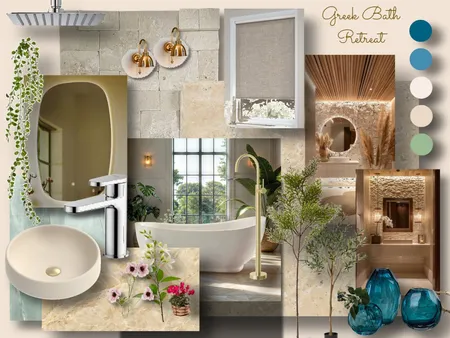 Greek Bath Retreat Interior Design Mood Board by EcoStyle Interiors on Style Sourcebook