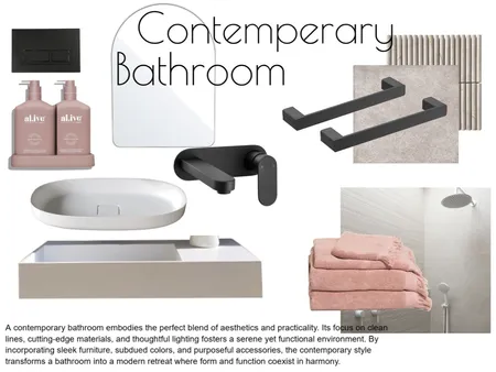 Contemperary Bathroom mood board Interior Design Mood Board by rosaimports on Style Sourcebook