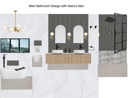 Main bedroom Ensuite Interior Design Mood Board by Asma Murekatete on Style Sourcebook