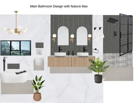 Main bedroom Ensuite Interior Design Mood Board by Asma Murekatete on Style Sourcebook