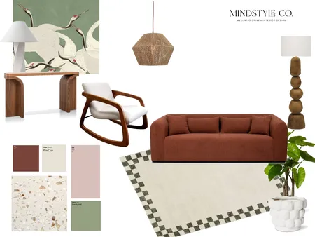 Organic Modern Living Interior Design Mood Board by Shelly Thorpe for MindstyleCo on Style Sourcebook