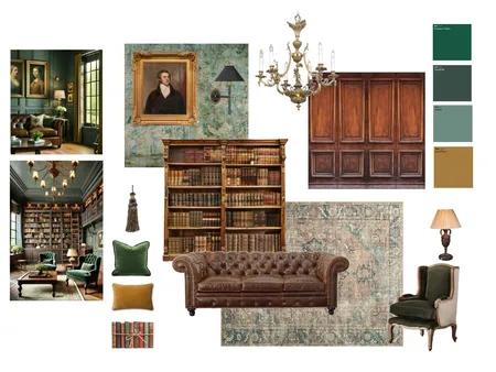 Traditional study Interior Design Mood Board by tormillerdesign@mac.com on Style Sourcebook