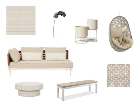 Neutral Outdoor Living Interior Design Mood Board by Studio McHugh on Style Sourcebook