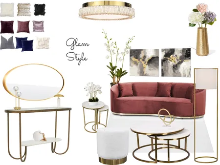 glam style Interior Design Mood Board by fafazri on Style Sourcebook