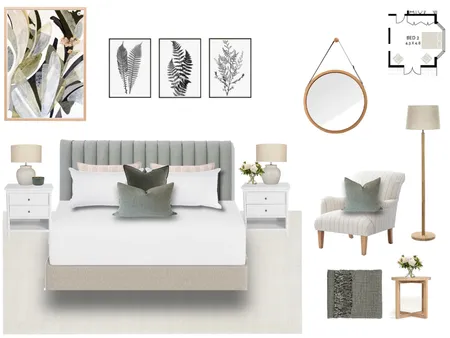 Hunters Hill - Bed 2 Revision 1. Interior Design Mood Board by ONE CREATIVE on Style Sourcebook