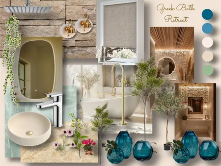 Greek Bath Retreat Interior Design Mood Board by EcoStyle Interiors on Style Sourcebook