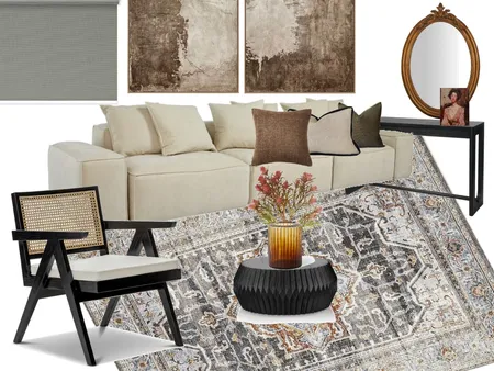 Modern Organic Living Room Interior Design Mood Board by MiriamSawan on Style Sourcebook
