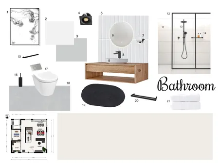 WC Room Interior Design Mood Board by arc_cabz@yahoo.com