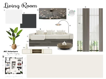 Living Room Moodboard Interior Design Mood Board by arc_cabz@yahoo.com on Style Sourcebook