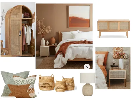 Boho Mediterranean bedroom loraine Interior Design Mood Board by dolphitash on Style Sourcebook