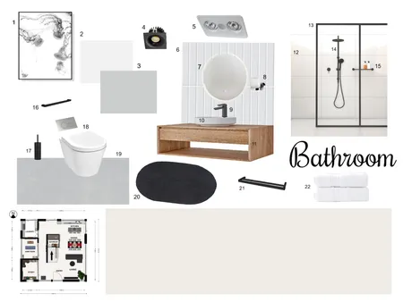 WC Room Interior Design Mood Board by arc_cabz@yahoo.com on Style Sourcebook