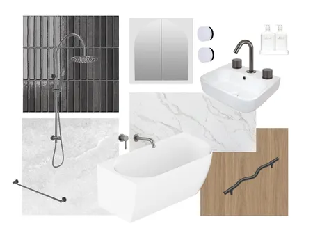 Cousen's Renovation: Main Bathroom (Darker Version) Interior Design Mood Board by Cotter Builders on Style Sourcebook