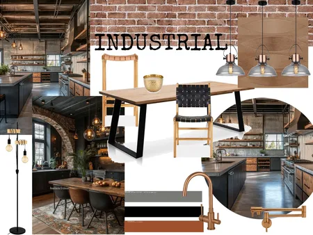 Industrial mood board Interior Design Mood Board by Ginah on Style Sourcebook