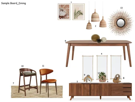 Dining room_module 9 Interior Design Mood Board by Ewa Doherty