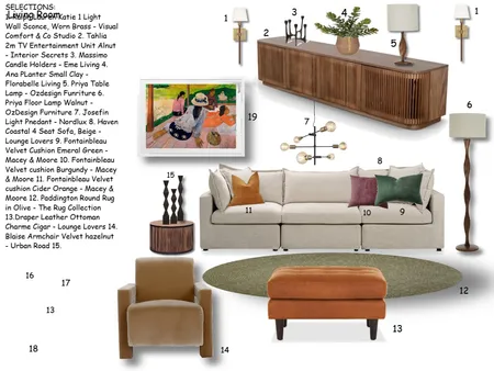 Living room_Module 9 Interior Design Mood Board by Ewa Doherty
