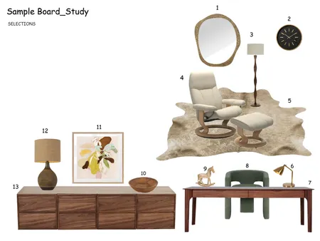Study Module 9 Interior Design Mood Board by Ewa Doherty