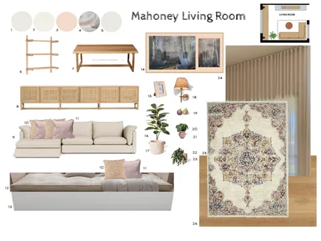 Mahoney's Sample board Living Room Interior Design Mood Board by nerolie_10@hotmail.com