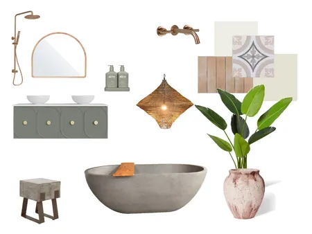 refined rustic bathroom design Interior Design Mood Board by DEBJ on Style Sourcebook