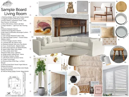 Lounge Sample Board Interior Design Mood Board by donellemurray on Style Sourcebook