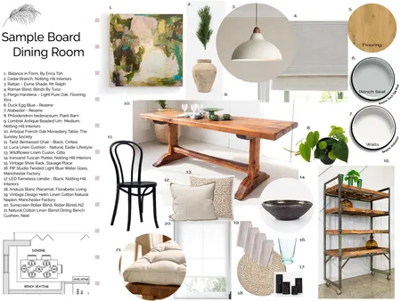 Dining Room Sample Board Interior Design Mood Board by donellemurray on Style Sourcebook