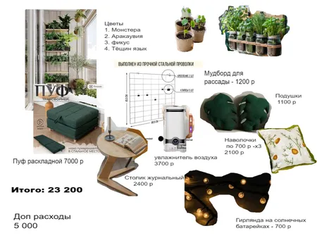 Балкон Interior Design Mood Board by Nastasiya on Style Sourcebook