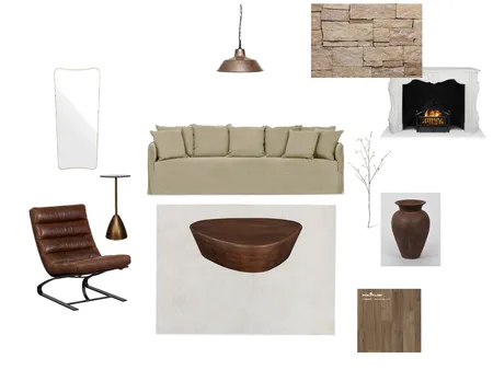 Modern Rustic Living Interior Design Mood Board by Mary Chaaya on Style Sourcebook